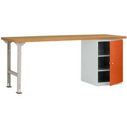 Manuflex WC5124.2001 Werkbanksystem (B x T) 2000 mm x 700 mm Rotorange (RAL 2001)