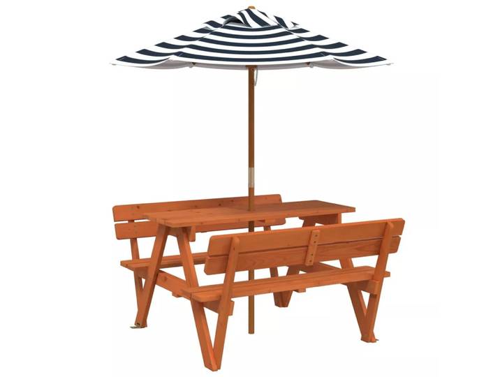 VidaXL - Picknicktisch holz, One Size, Braun