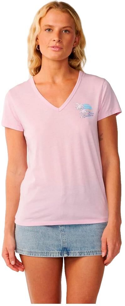Rip Curl  - Seeker Standard V Neck Light Lilac - XS - Tee-shirt