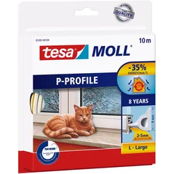 tesa Dichtungsbänder P-Profil 9 mm x 10 m weiß
