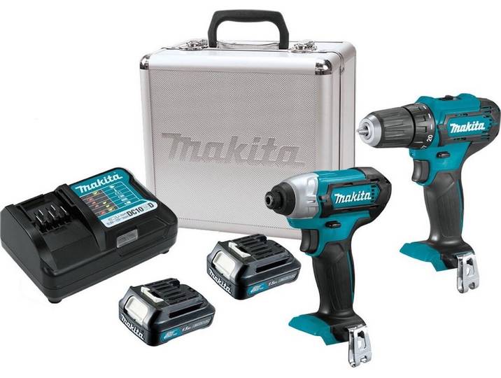 Makita COMBO WerkzeugSET DF333D + TD110D (2x1.5Ah Koffer) Perceuse-visseuse à percussion