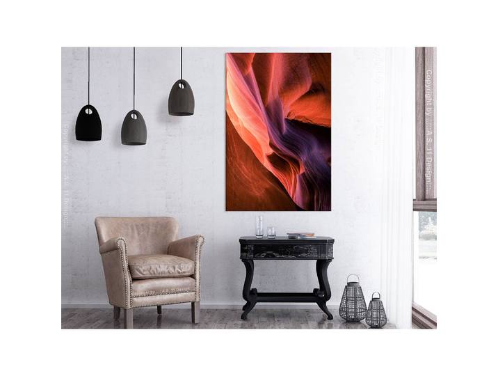 Tableau déco Inside the Canyon Lin Rouge 40 x 60cm