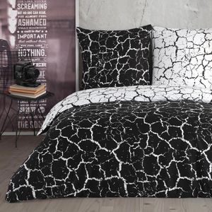 Buymax Bettwäsche Mercer, schwarz, Renforcé, 2 Kissenbezüge 80x80 cm und ein Bettbezug 200x220 cm