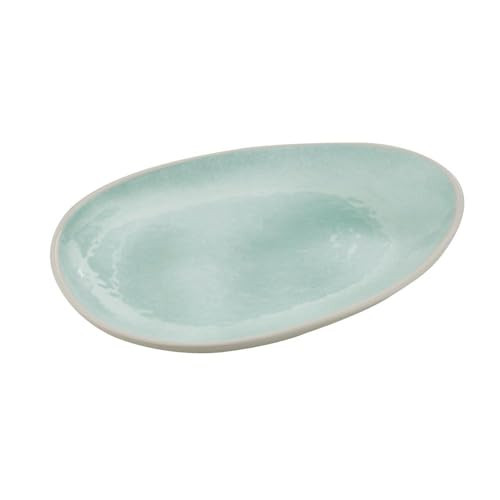 APS Cala dessertbord melamine groen/grijs, B: 27 cm, D: 21 cm