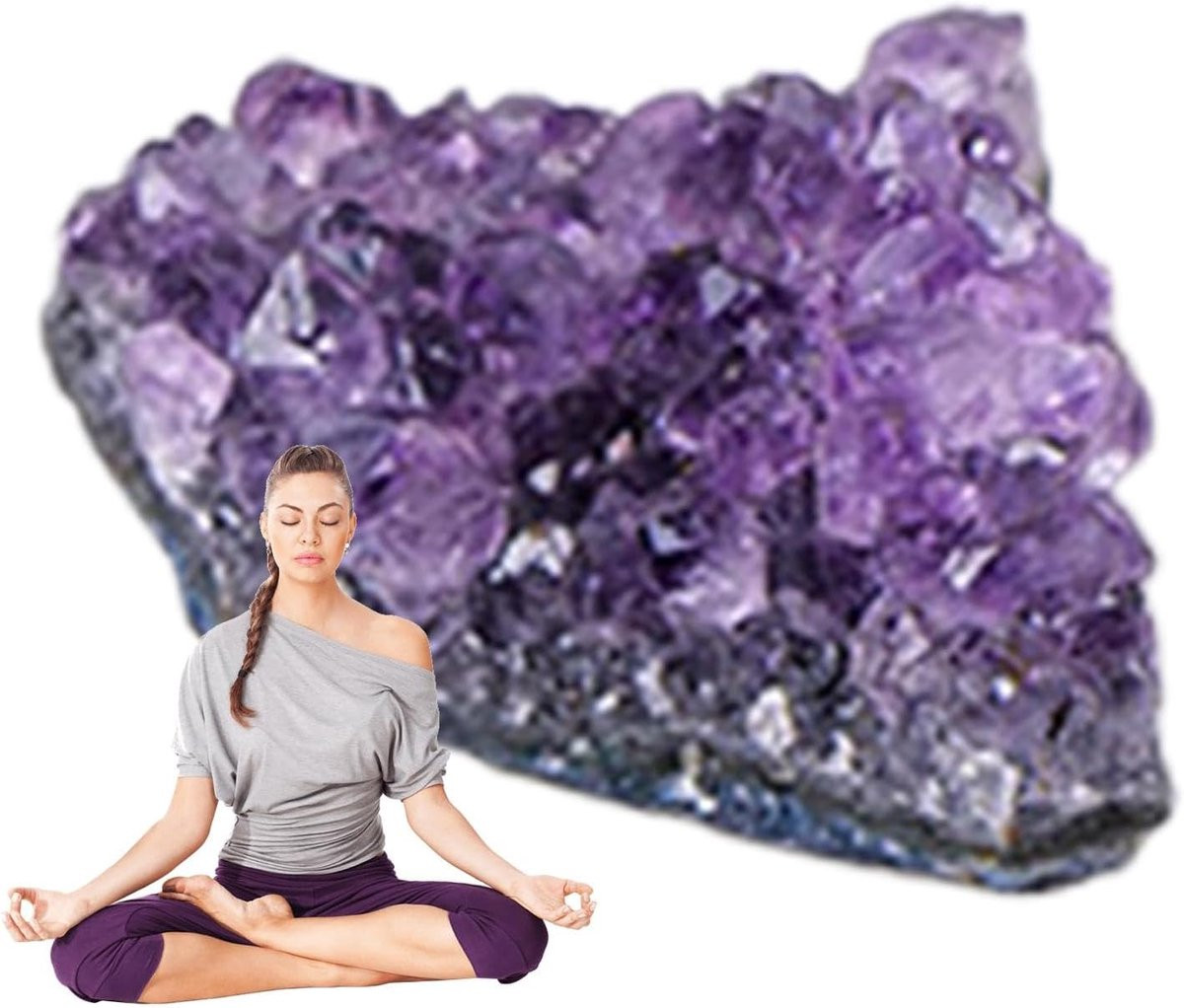 Natuurlijke Amethist Kristallen Steen - Paars - 20-30g