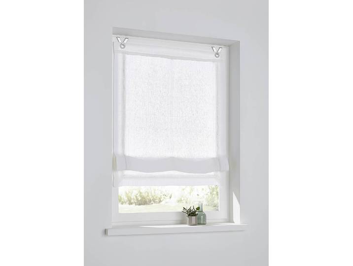 Store bateau Hedda 45 x 140cm Blanc
