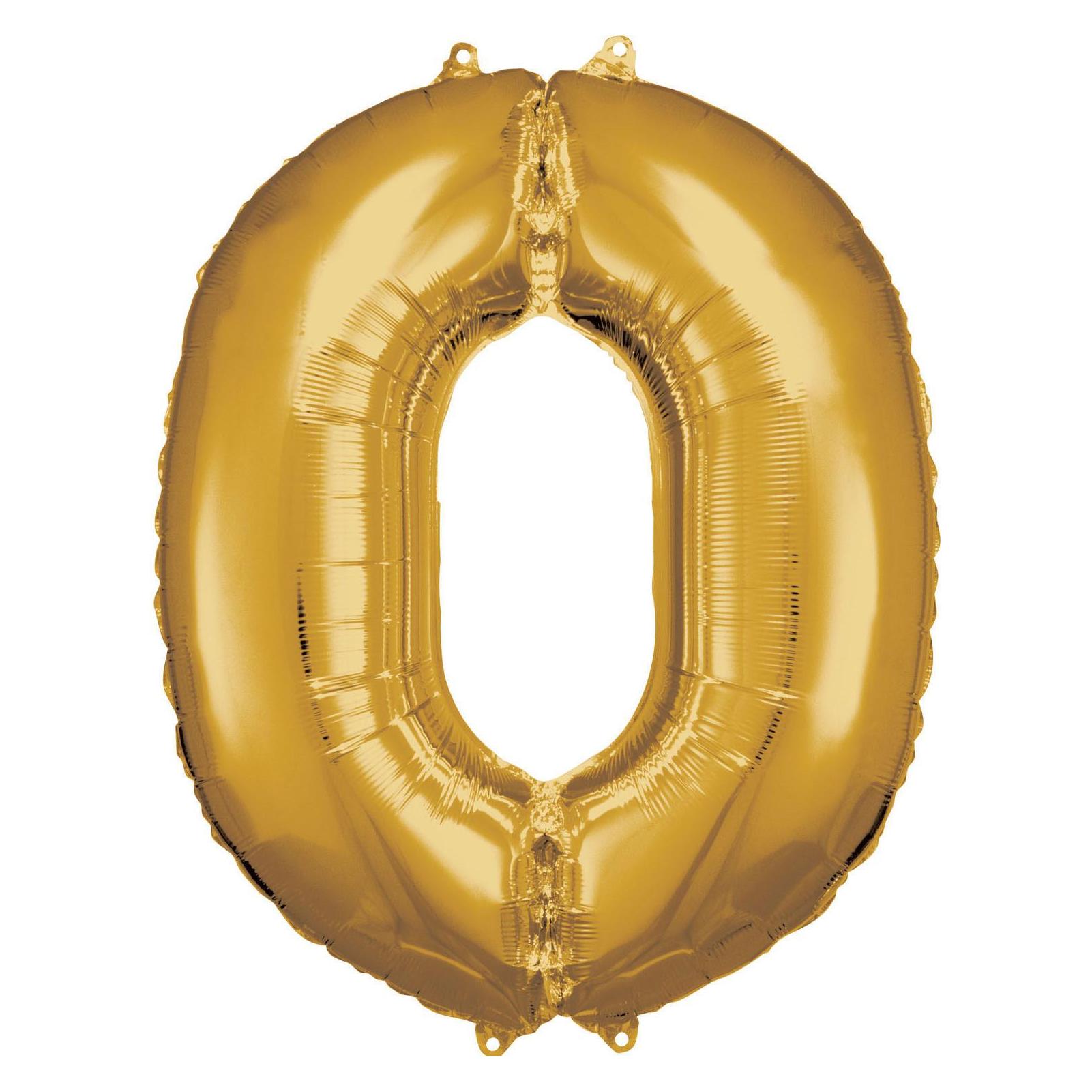 Amscan Folienballon Zahl 0 (1x) (9906265)