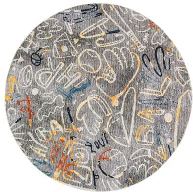 Katie Merz SPORTSGLYPHS Baseball Area Rug