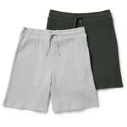 Tchibo - 2 Kinder-Pyjamashorts - Jungen - Gr. 134/140 - khaki