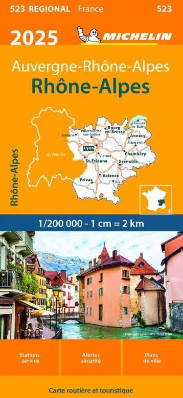 RHÔNE ALPES 10523 2025: wegenkaart Schaal 1 : 200.000 (Regionale kaarten Michelin) - Preis vom 13.10.2026 19:28:25 h