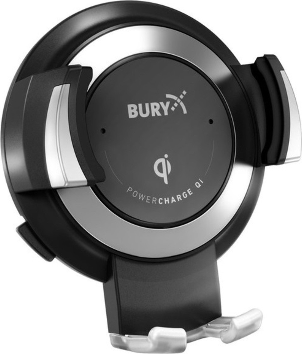 Bury PowerCharge Qi universele smartphonehouder met USB/Qi-opladen