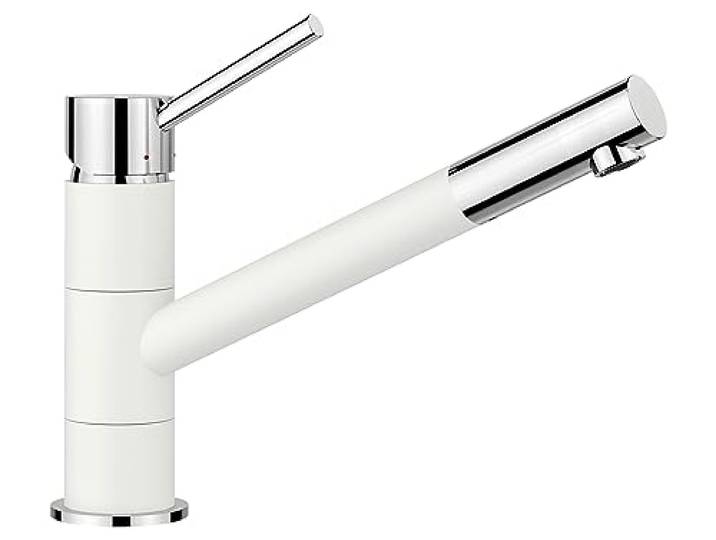 BLANCO KANO Küchenarmatur in silgranitweiß/chrom Hochdruck