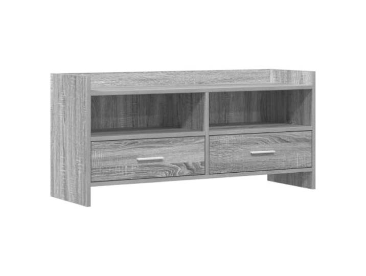 Makastle TV-Schrank Grau Sonoma 100x33x47 cm Holzwerkstoff