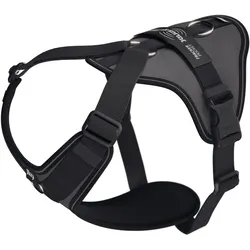 Julius-K9 K9 Longwalk light sele w/trackerpocket,Anthrazit,XL (XL, Hund, Spazieren), Halsband + Leine