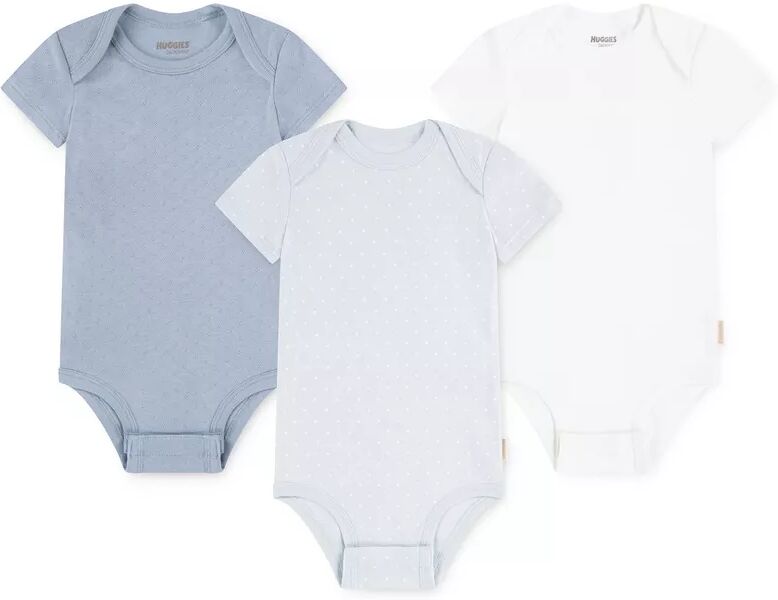 HUGGIES - Body, 3er-Pack, 6 Monate, Blau
