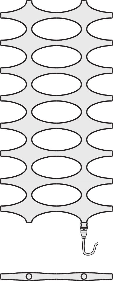Kermi Elektro-Badheizkörper Ideos-E 1151x508x37 mm, Glanzsilber Metallic, IDE1012500202XK IDE1012500202XK