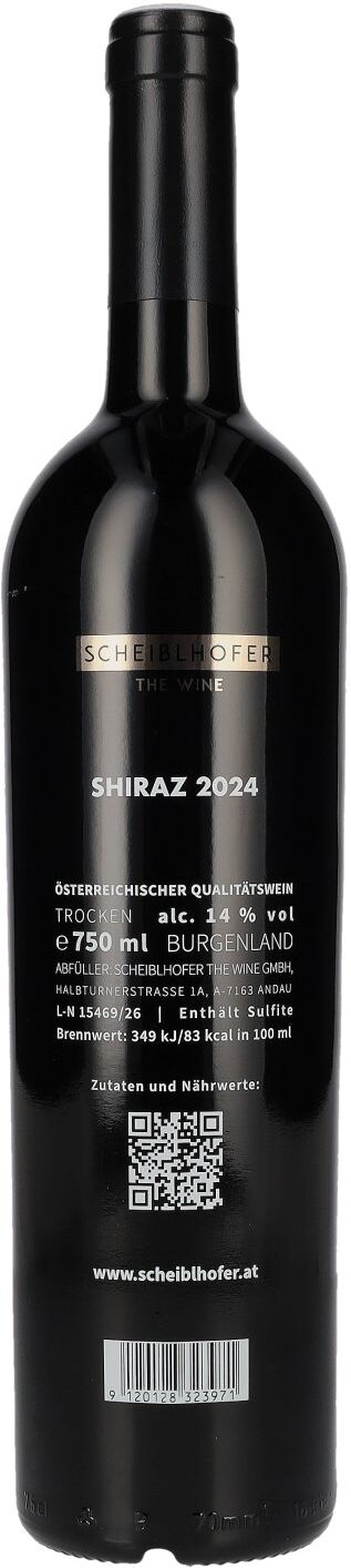 Scheiblhofer The Shiraz 2024 14% Vol. 0,75l