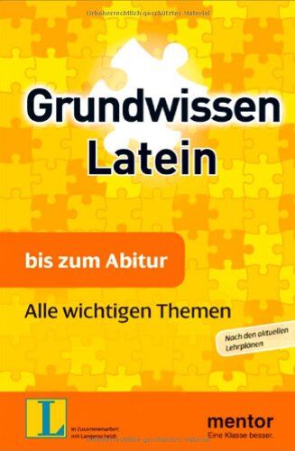 Otmar Bilz - mentor Grundwissen: Latein bis zum Abitur: Alle wichtigen Themen - Preis vom 30.09.2026 09:01:18 h