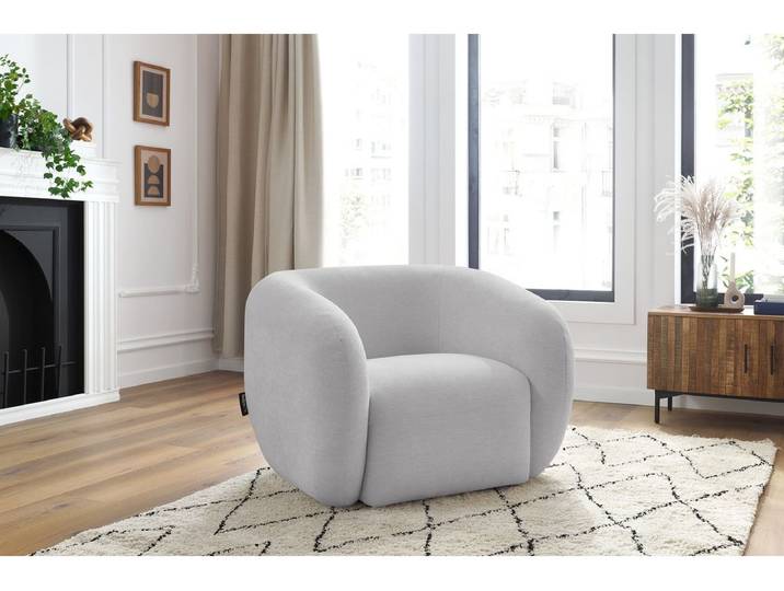 Fauteuil CELINE tissu lisse