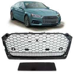 Sportgrill / Kühlergrill passend für Audi A5 (F5) Coupe Cabrio Sportback ab 2016 Hochglanz schwarz