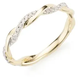 DIAMOUR Ring 27 Brillanten zus. ca. 0,15ct Gold 375
