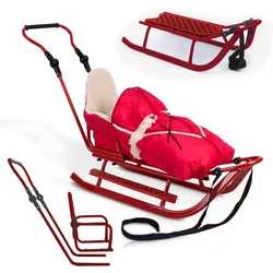 Schlitten Metall Rot - Rot