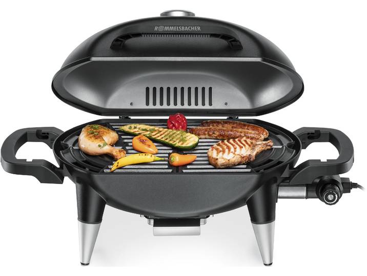 ROMMELSBACHER Elektrogrill BBQ 4000 , schwarz, B:77cm H:37cm T:43cm, Kontaktgrill_Standgrill_Tischgrill_Teppanyakigrill, BARBECUE GRILL, Elektrogrill