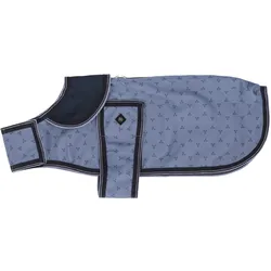 QHP Turnout Hundemantel Collection 600D light weight 0g misty blue Hundedecke FS 26, Größe: 35