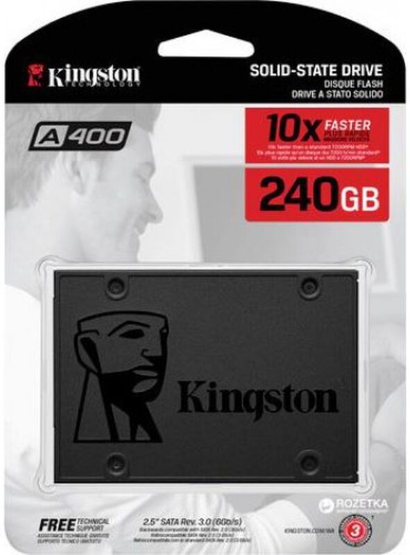 Kingston SSD A400 240GB SATA III (500/350MB/s)