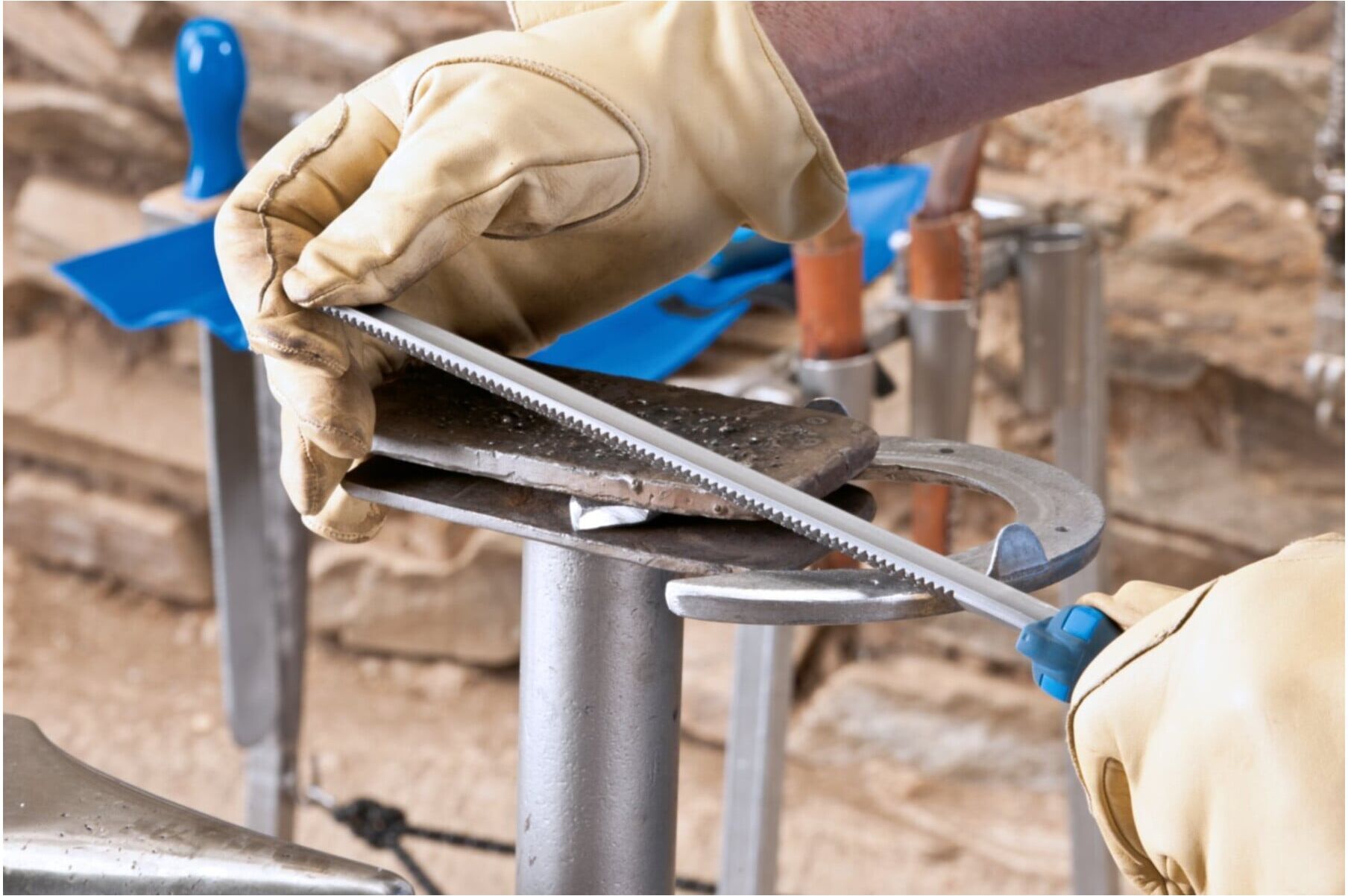 PFERD TOOLS Angelfeile gefräst Halbrund-hohl 250mm Zahnung 1, grobe Zerspanung weicher Metalle (13103251)
