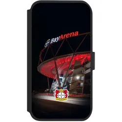 Nivocase Klapphülle für Apple iPhone 11 Handyhülle aus Kunst Leder NIVOflip schwarz Bayer 04 Leverkusen (Apple iPhone 11), Smartphone Hülle, Schwarz