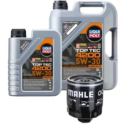Ölwechselpaket Mahle Filtersatz Liqui Moly 5W-30 für VW GOLF IV (1J1) Servicekit