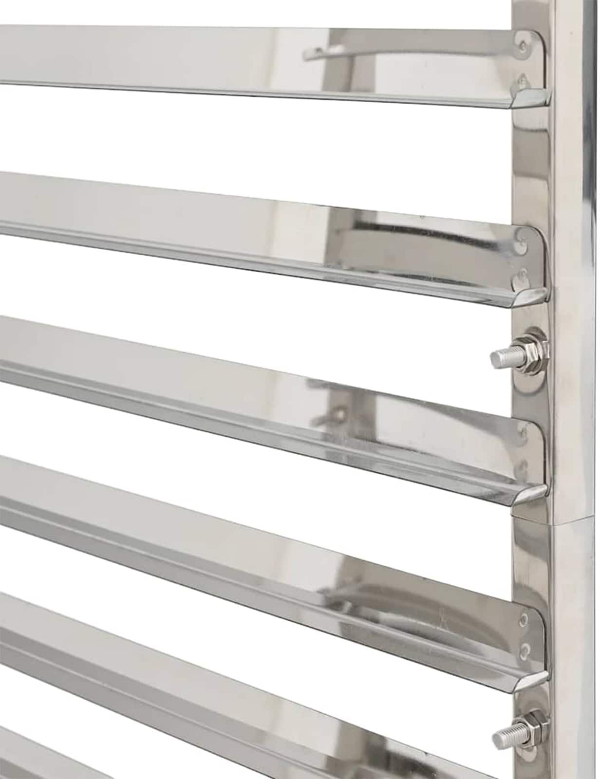 vidaXL Chariot de cuisine pour 16 plateaux 38x55x163 cm Inox