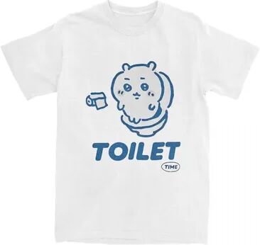 Multisell Products Hub Summer Fashion Chiikawa Toilet Time T Shirt For Men, Oversized Women Comfortable Tee 4 s