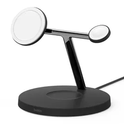 Belkin BOOST CHARGE PRO MagSafe 3-in-1 - Kabelloses Ladegerät + AC-Netzteil - 15...