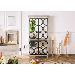 Schrank Mango 97x45x190 grau lackiert HERMITAGE #017