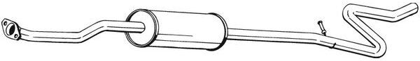 Silencieux Central Bosal 286-049