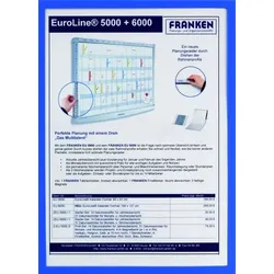 Franken Magnethaftender Dokumentenhalter A3, blau