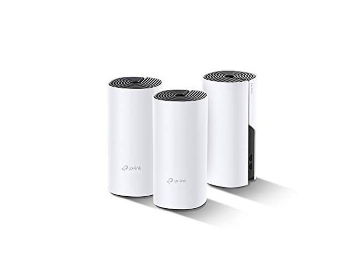 TP-Link AC1200 Multiroom Hybrid Mesh Wifi-systeem met Powerline, tot 560 vierkante meter en 100+ apparaten, Wifi AC1200 + Powerline AV1000, Geschikt voor Think Wall (Deco P9(3-pack ))