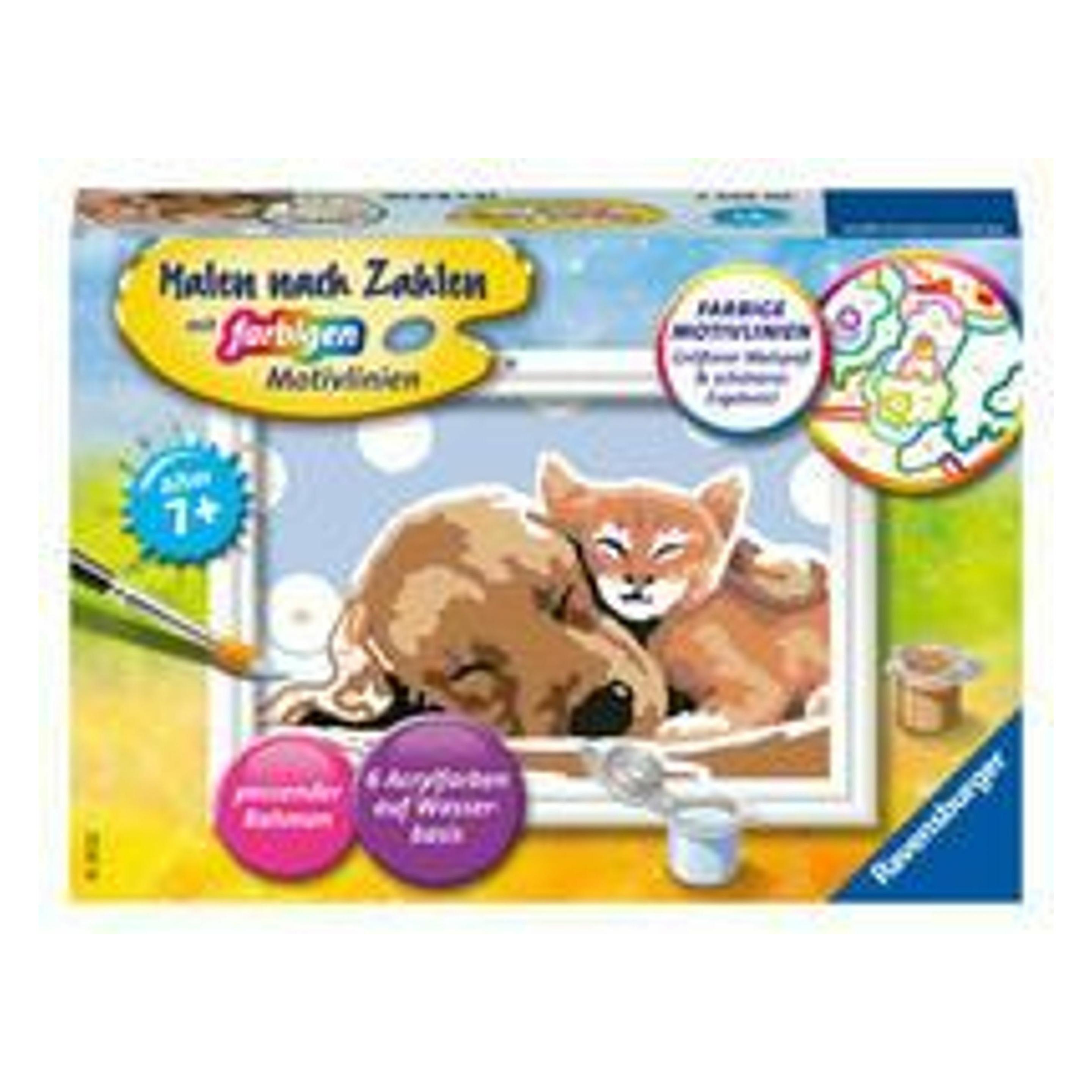 Ravensburger Malen nach Zahlen 20055 - Tierliebe - Kinder ab 9 Jahren (20055)