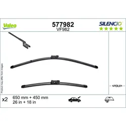 Scheibenwischer VALEO 577982 für BMW Renault Mercedes-Benz 6er Kangoo III Citan