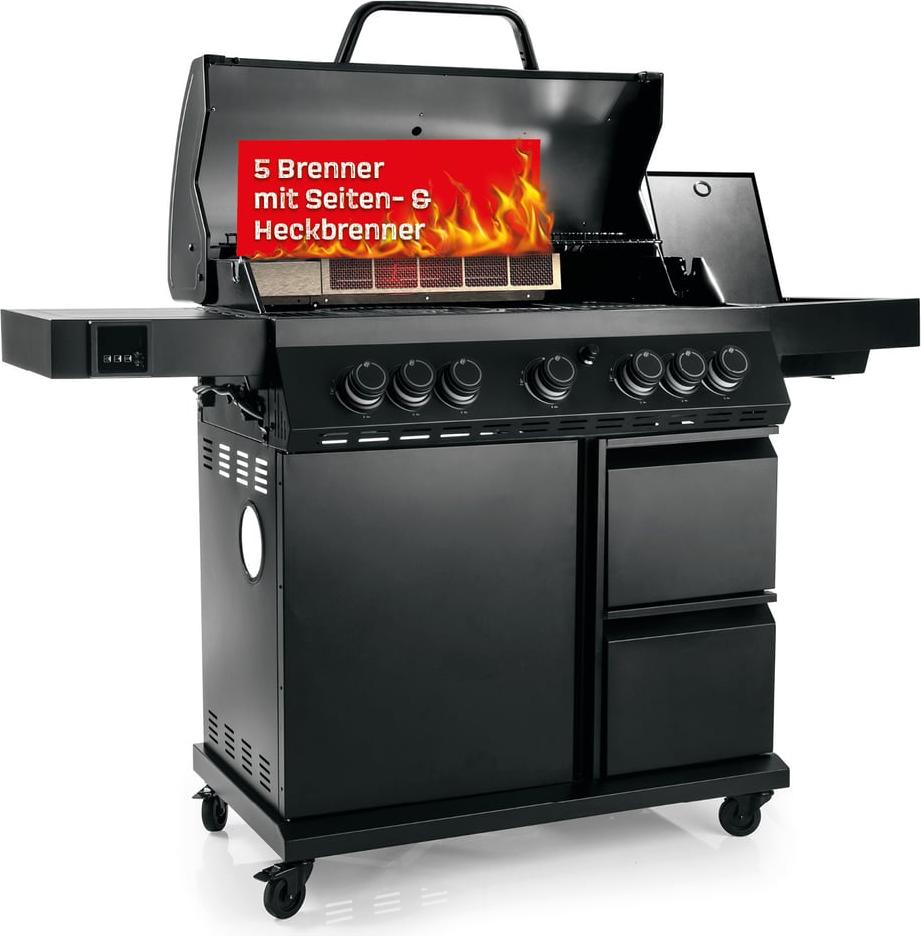 LANDMANN COOL BLACK 5.2 - mit 5 Brennern & 800 °C maxX-Zone