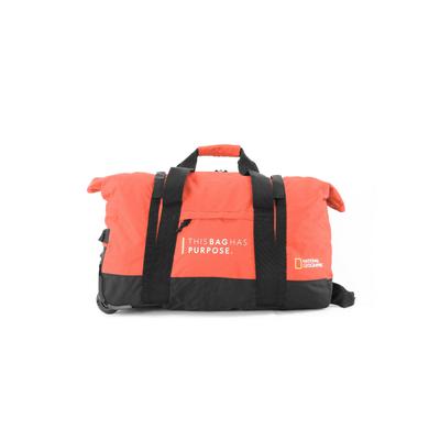 Umhängetasche NATIONAL GEOGRAPHIC "Pathway", Damen, Gr. B/H/T: 29cm x 59cm, orange, Kunstfaser, Taschen Umhängetasche, aus recyceltem Material