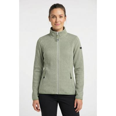 Fleecejacke ICEPEAK "AIKES", Damen, Gr. XXL, grün (light grün1), Obermaterial: 100% Polyester, Jacken Fleecejacke, schnell trocknendes Material, aus Polyester