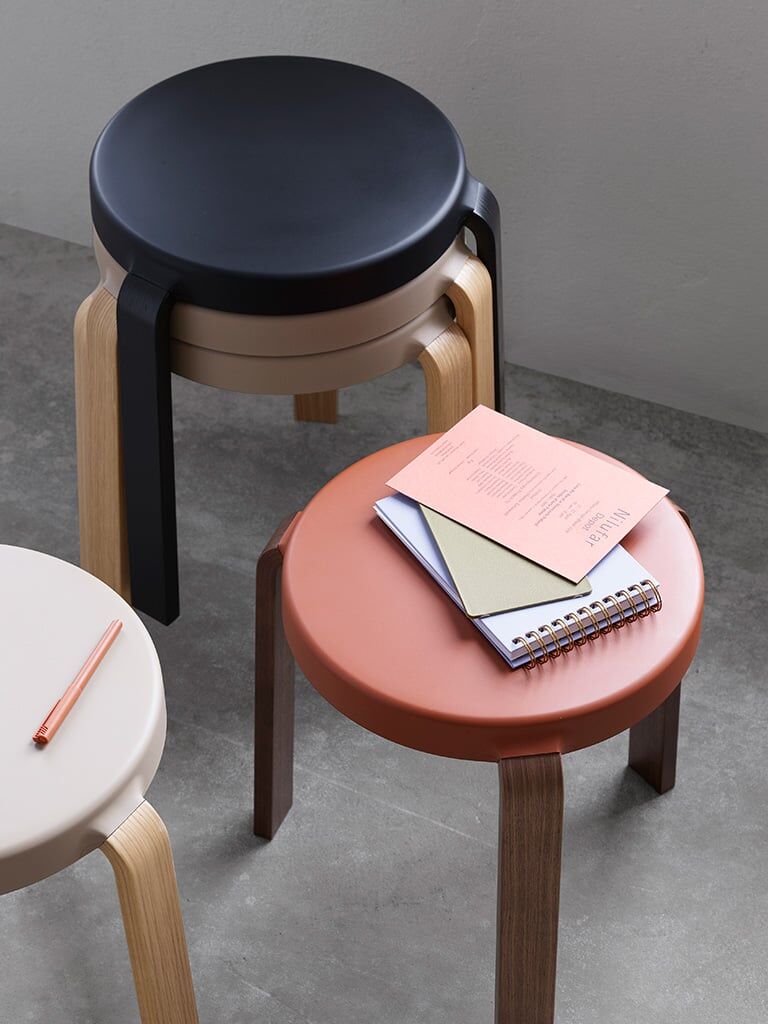 Normann Copenhagen Hocker (karamell, Walnuss) karamell   Walnuss