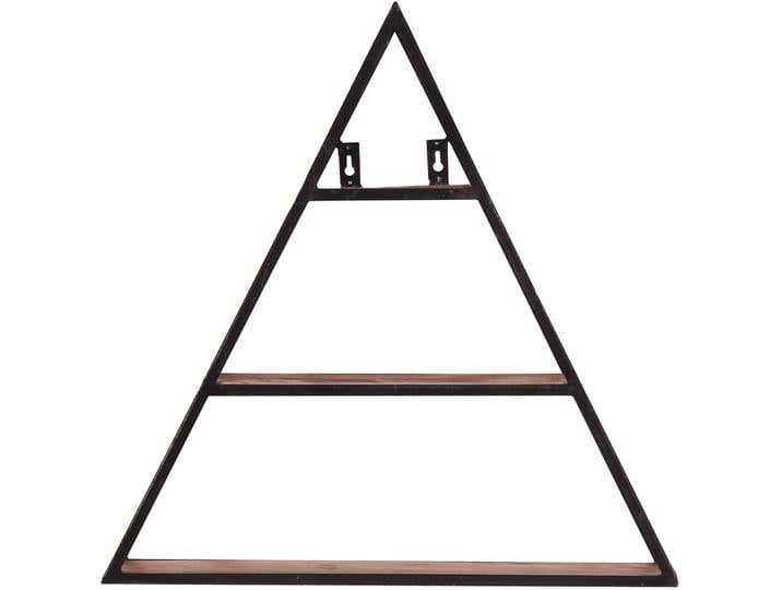 Wandregal Ecuador natur, schwarz Mangoholz B 50 T 13 cm