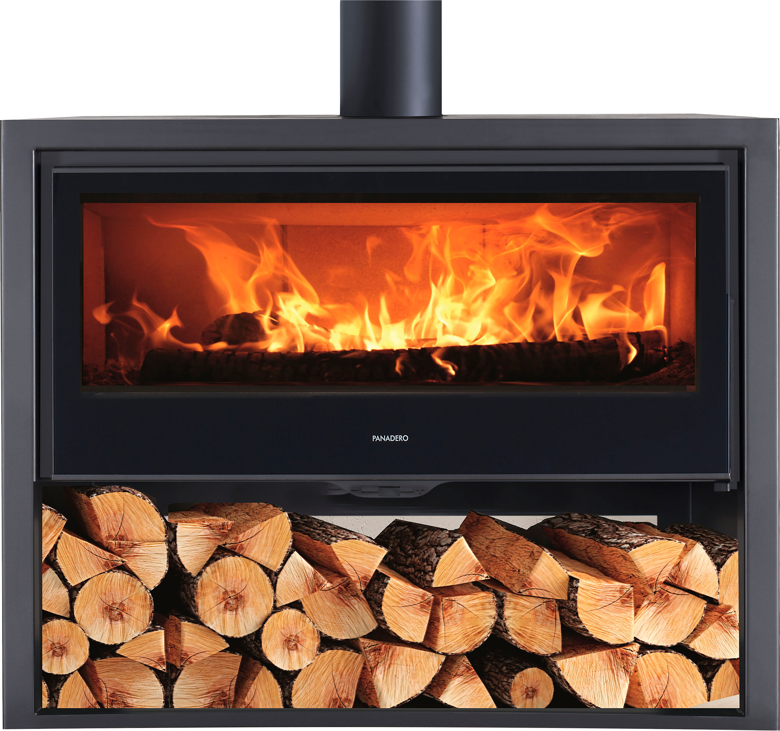 Kaminofen PANADERO "Kaminofen Chopin Ecodesign", schwarz, Kaminöfen