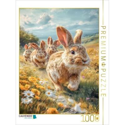 CALVENDO Puzzle Kaninchen | 1000 Teile Lege-Größe 64x48cm Foto-Puzzle für glückliche Stunden