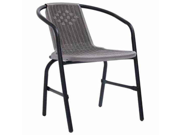 Maison Exclusive - Chaises de jardin lot de 8 Rotin plastique et acier 110 kg