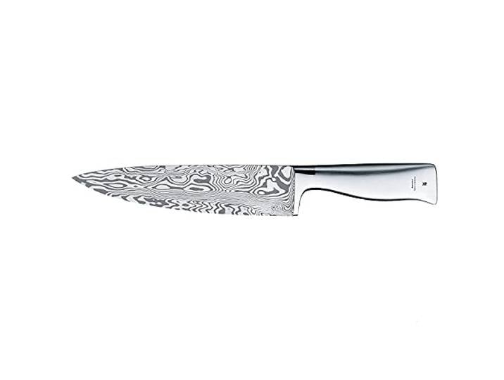 WMF Grand Gourmet Damastmesser, Küchenmesser, Kochmesser 33,5 cm, Made in Germany, Damaststahl 120-lagig, Performance Cut, Holzkassette, Klinge 20 cm